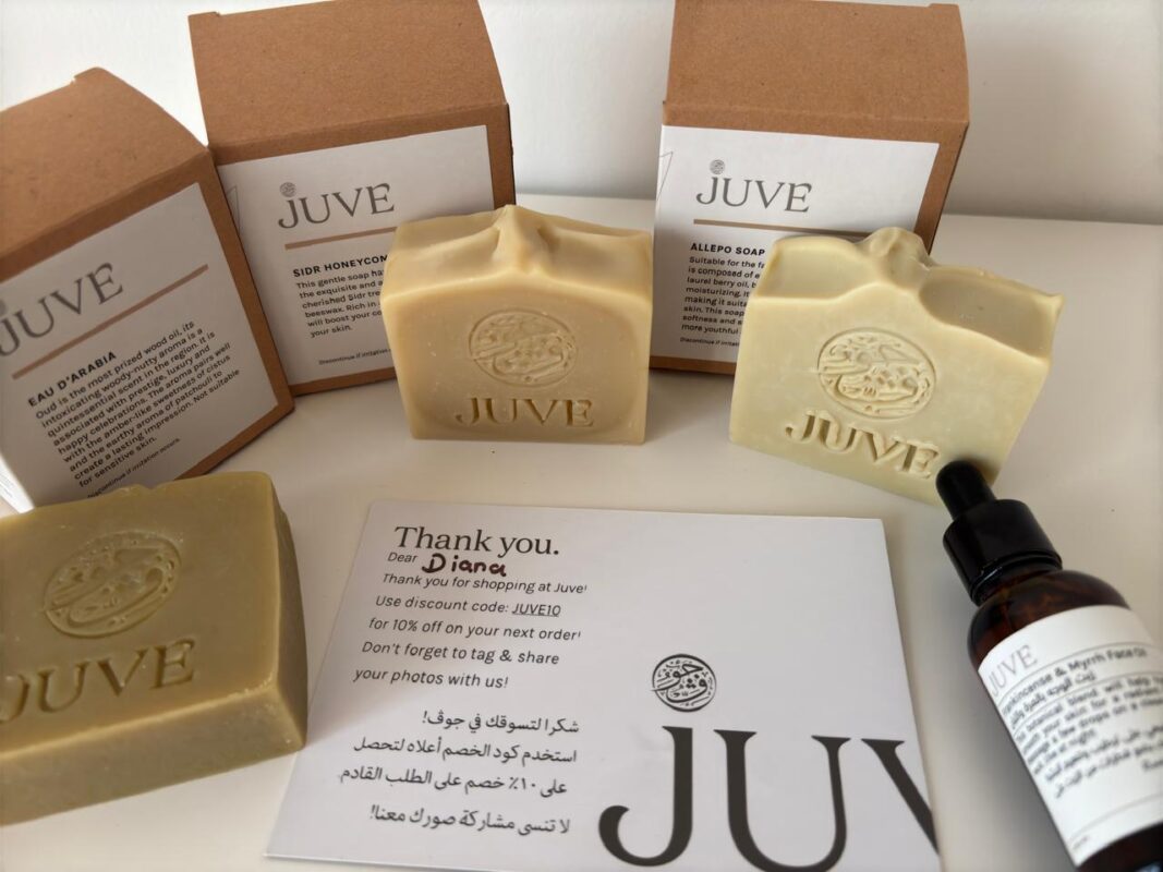 Juve soap bar
Juve Frankincense and Myrrh Face Oil
Oud
Sidr Honeycomb Soap Bar
skincare routine
cult beauty
life in Dubai
expats in Dubai
sun care, sunscreen
vegan, cruelty-free, 
skin barrier, oily skin
Made in UAE Skincare Brands