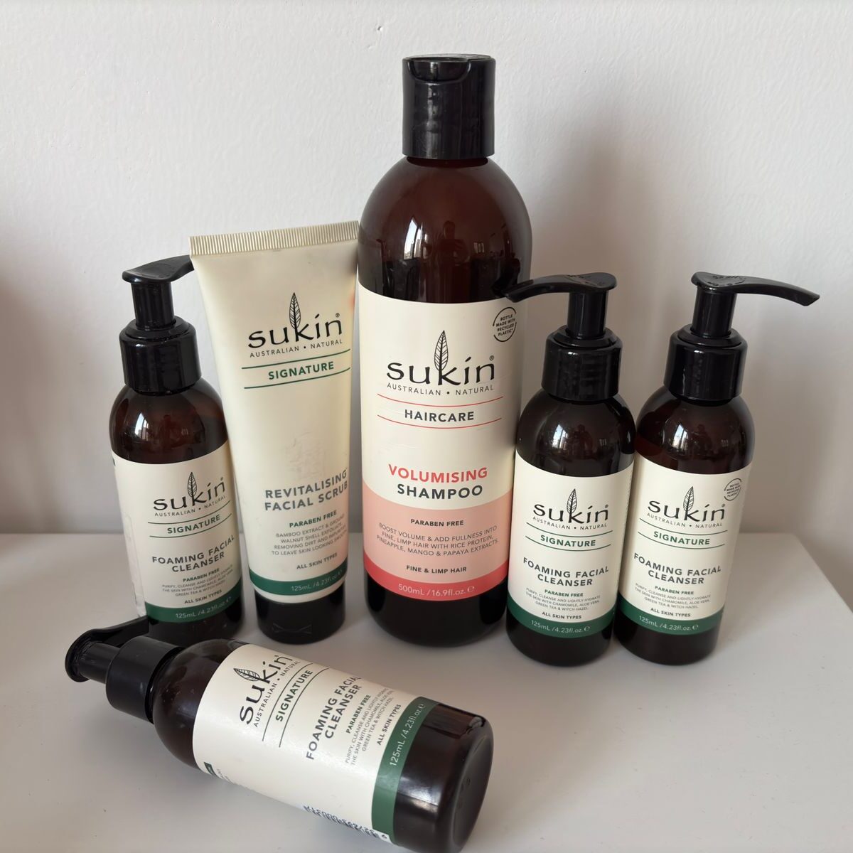 Sukin Foaming Facial Cleanser
skincare routine