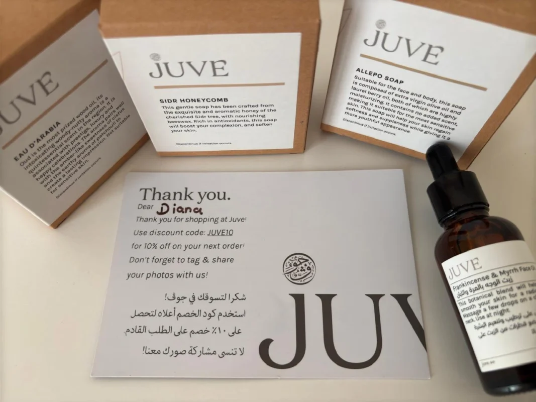 Juve Skincare
Oud soap bar
Frankincense and Myrrh Face Oil